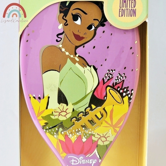 New! Disney Princess Tiana Wet Brush Goody Tiara Crown Headband Detangler Set - Picture 5 of 10